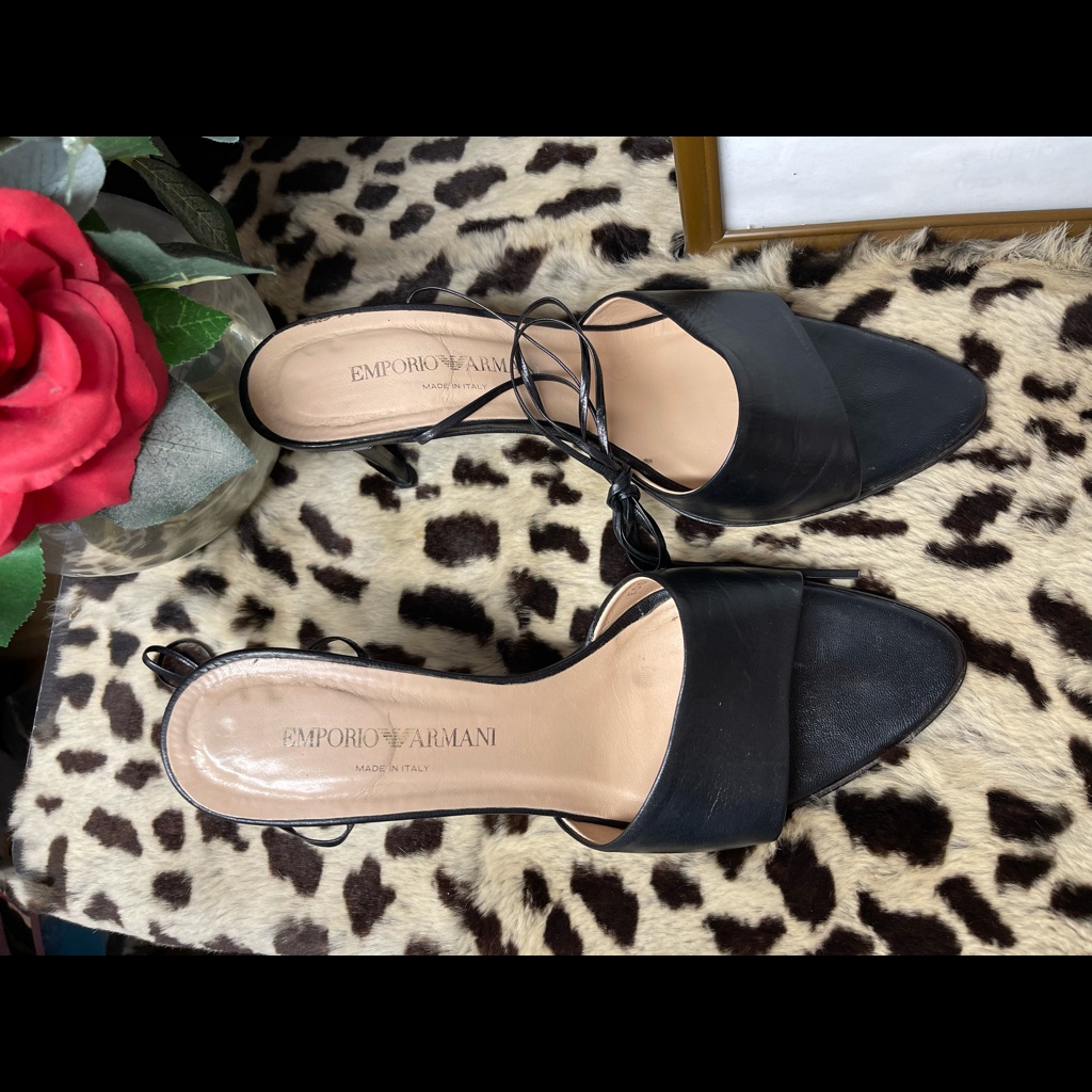 Emporio Armani Black Stilettos Size 39